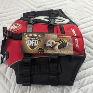 EzyDog Red and Black Dog Flotation Device